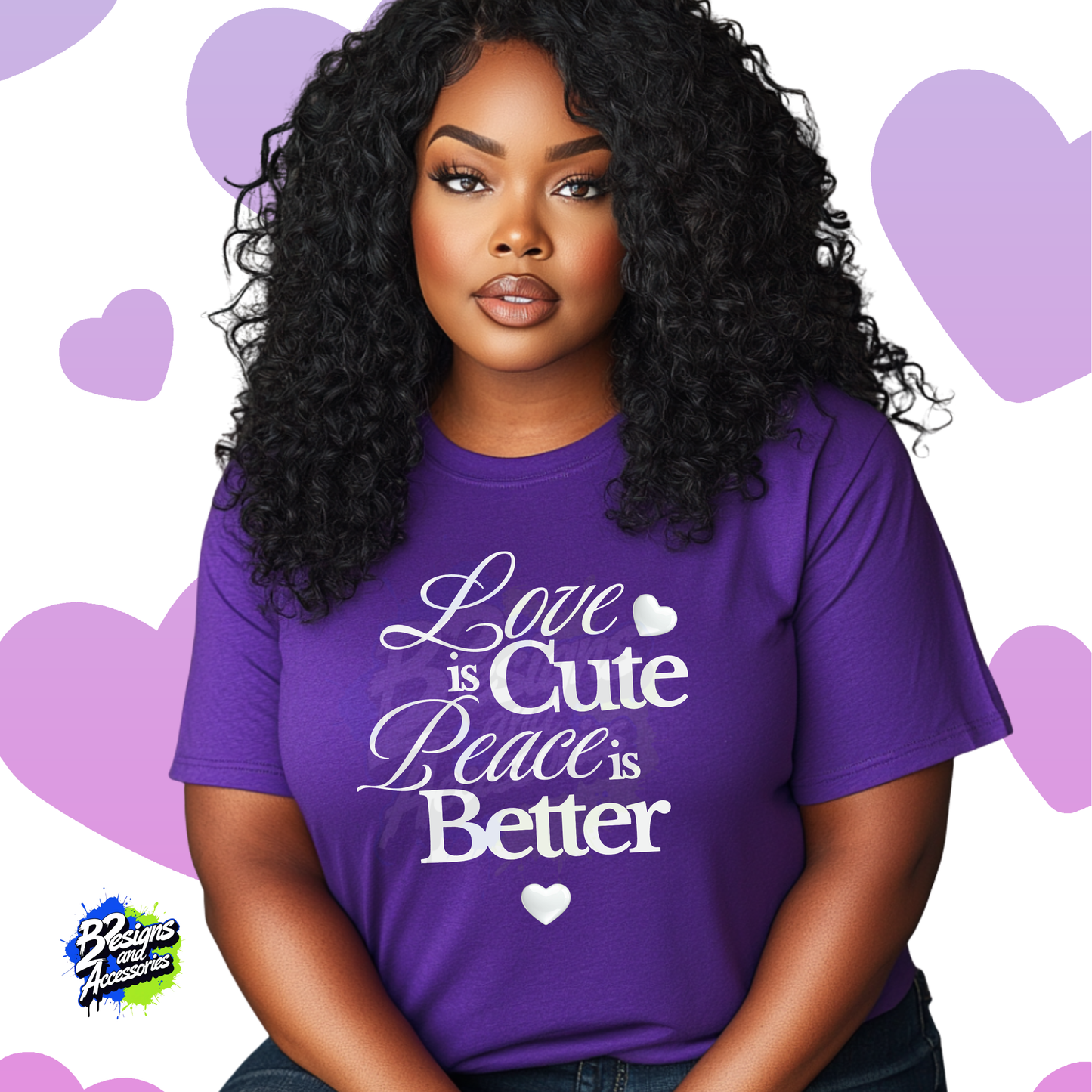 Love Is Cute, But Peace Is Better – Women’s Tee